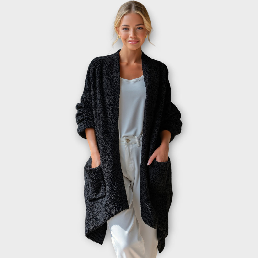 Comfortable Open-Front Relaxed Cardigan