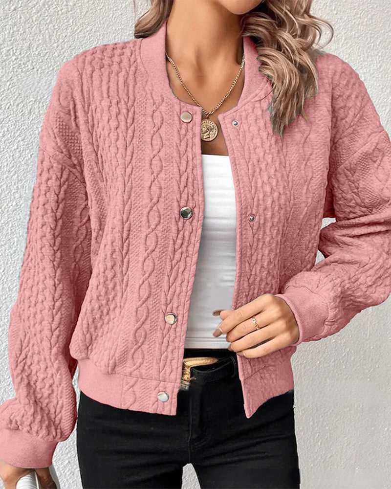 Elana™ - Relaxed Fit Button-Up Sweater