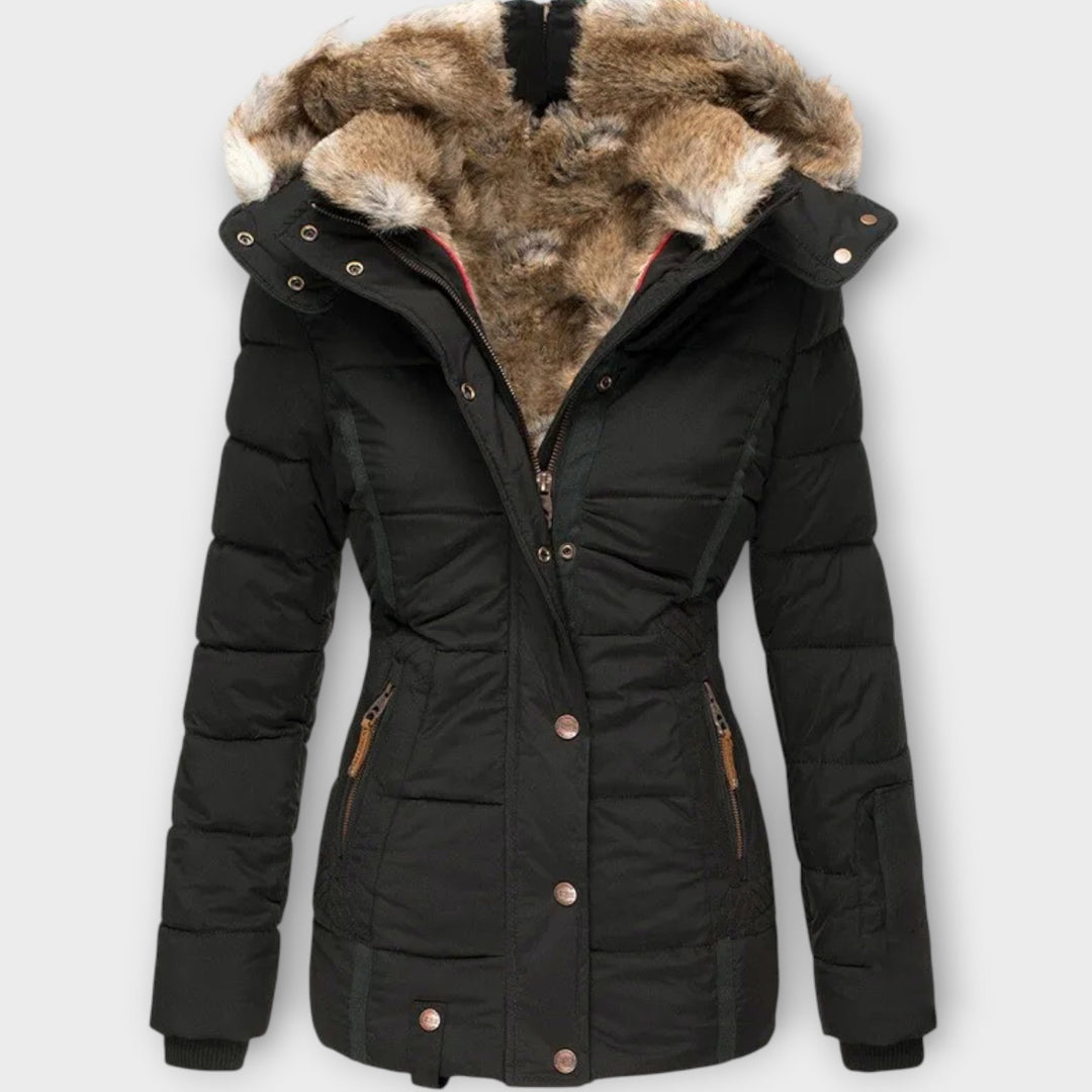 Premium Winter Parka Featuring Faux Fur Hood