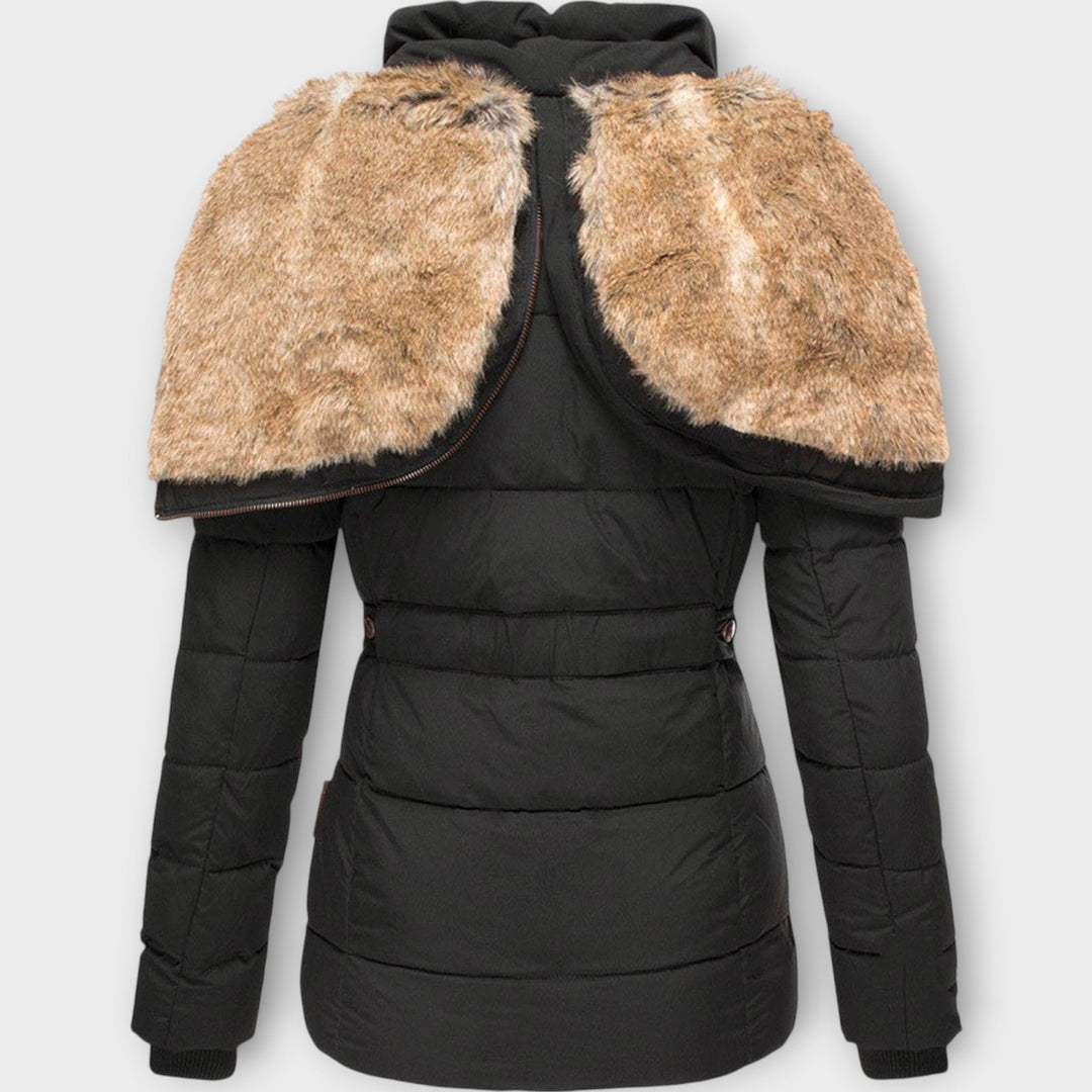 Premium Winter Parka Featuring Faux Fur Hood