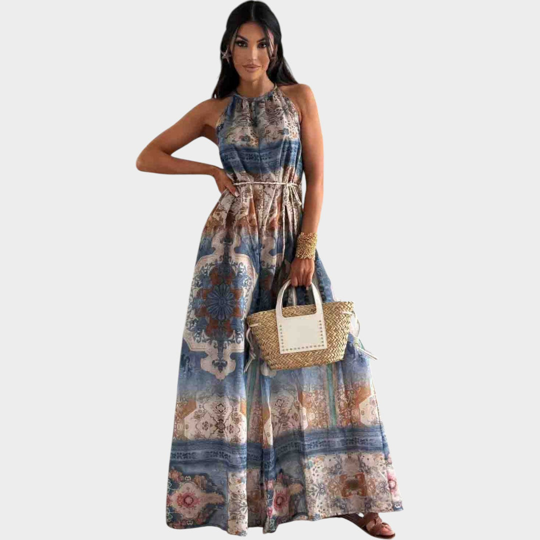 Elegant Halter Maxi Dress