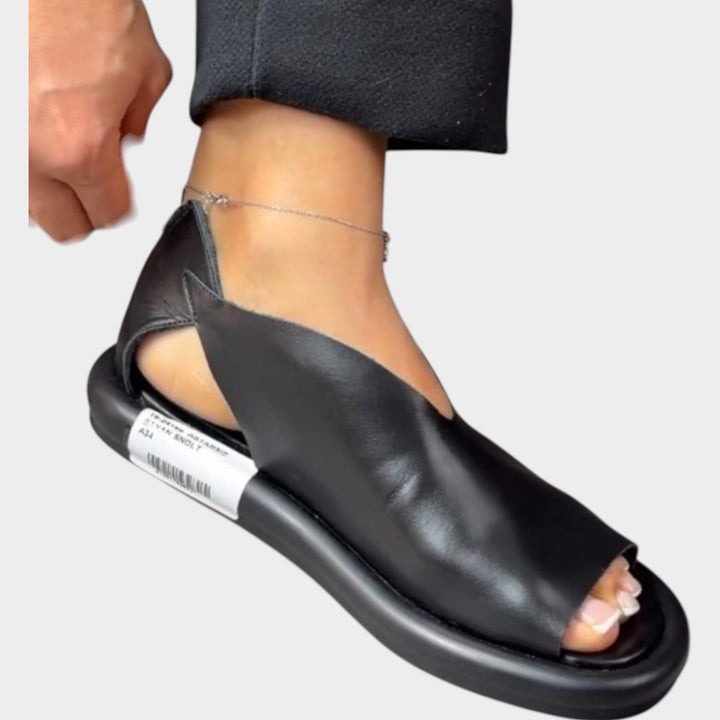 Modern Open-Toe Leather Sandals
