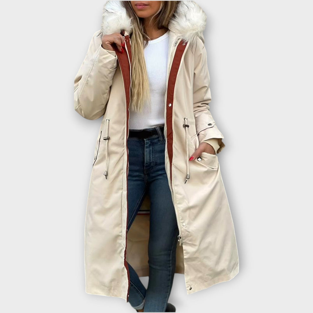 Winter Parka with Long Faux-Fur Hood