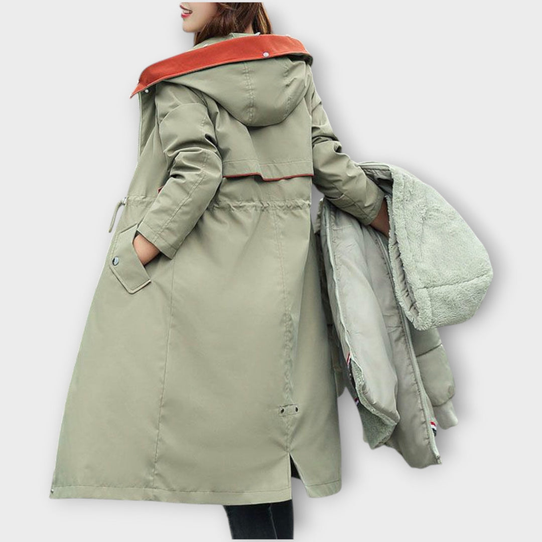 Winter Parka with Long Faux-Fur Hood