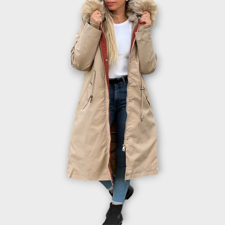 Winter Parka with Long Faux-Fur Hood