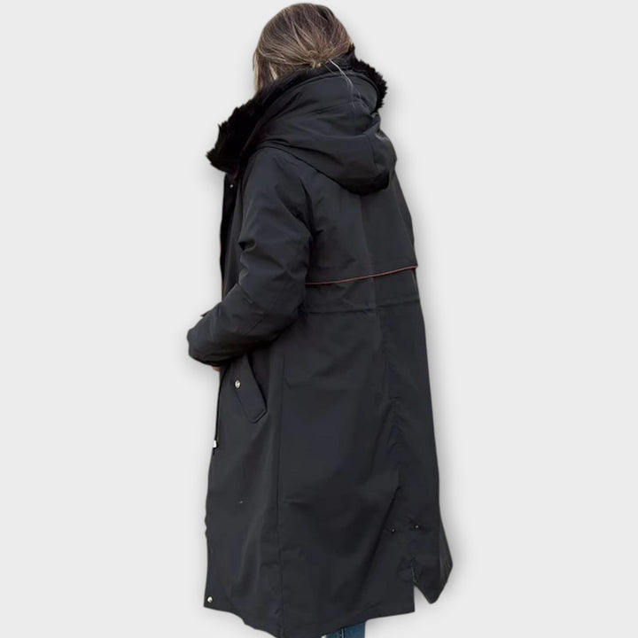 Winter Parka with Long Faux-Fur Hood