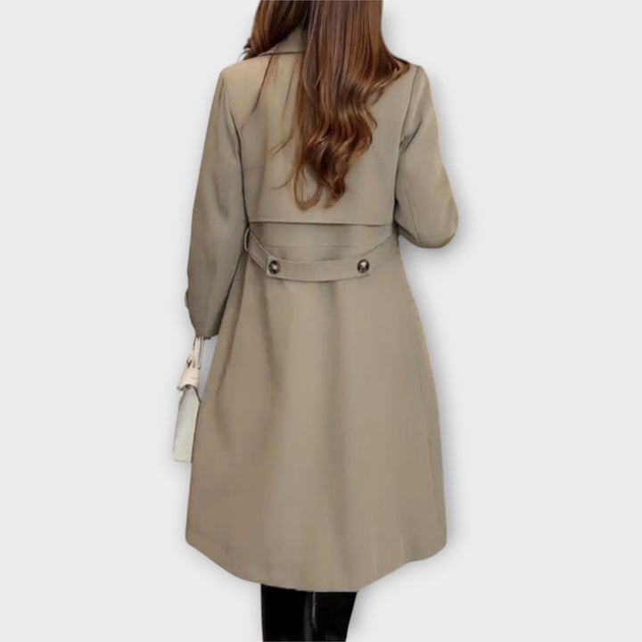 Timeless Double-Breasted Trench Coat with Refined Tailoring