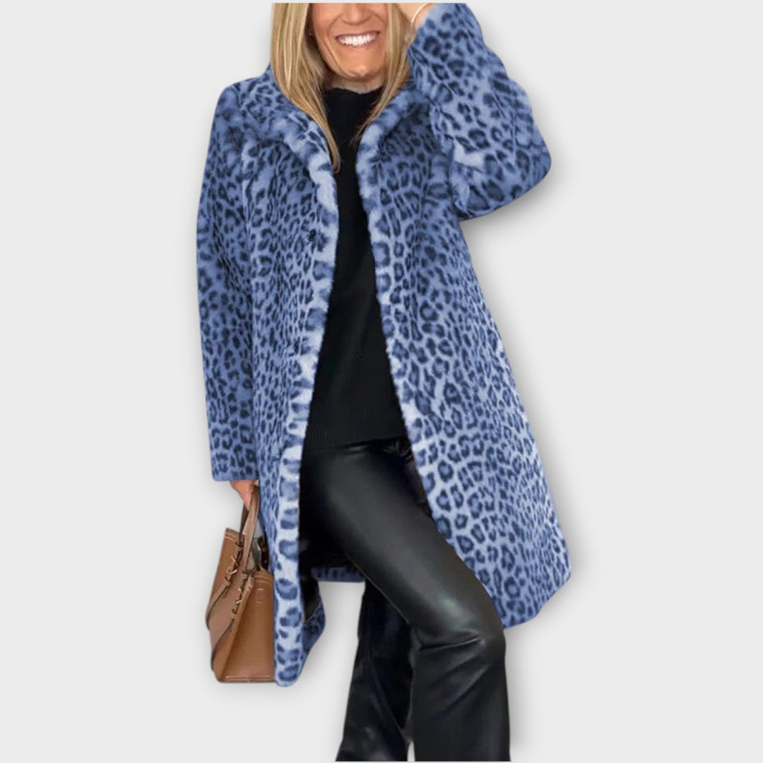 Luxury Leopard Faux Fur Coat