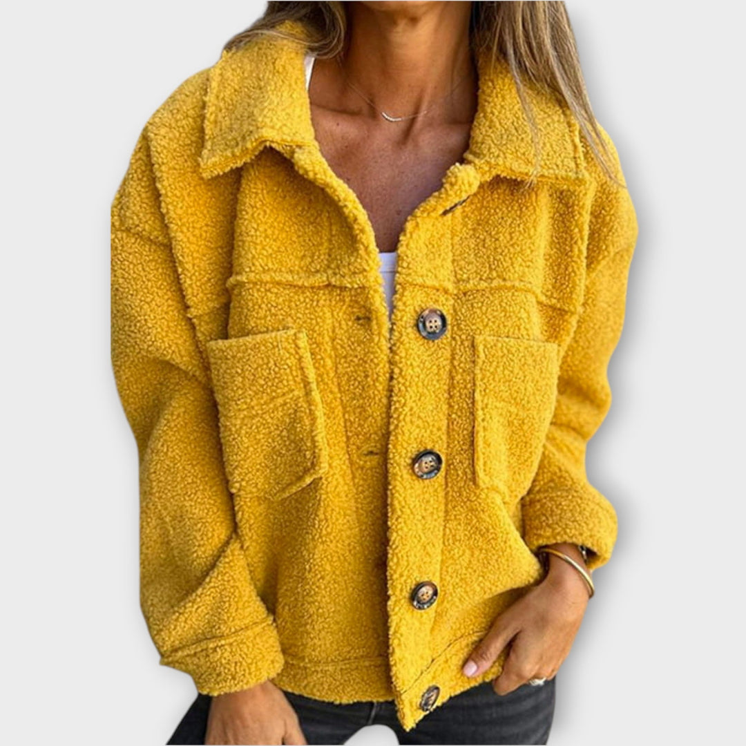 Charming Cozy Button-Up Sherpa Jacket