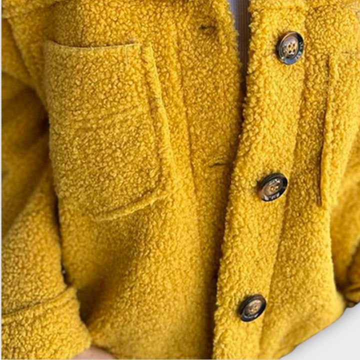 Charming Cozy Button-Up Sherpa Jacket