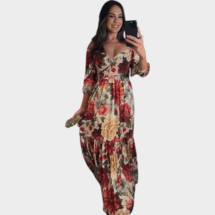 Floral Wrap Maxi Dress
