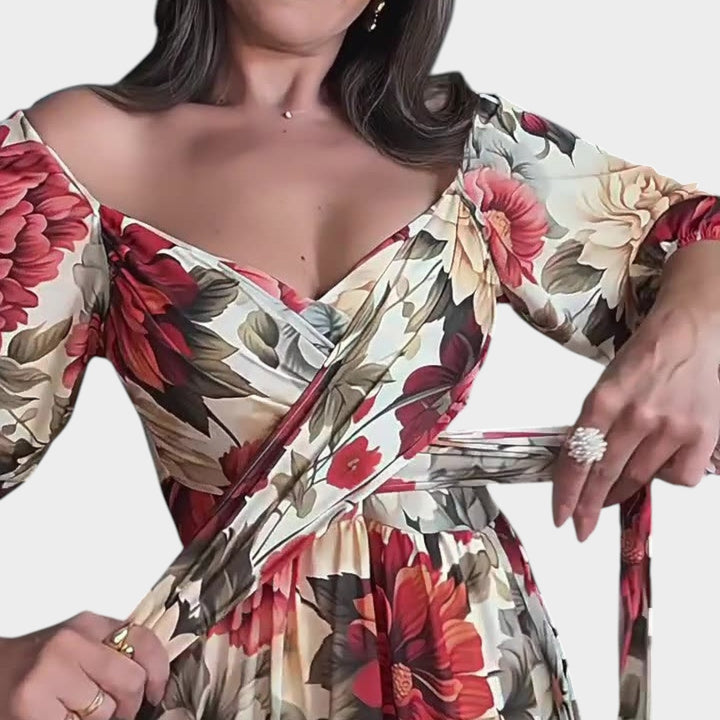 Floral Wrap Maxi Dress