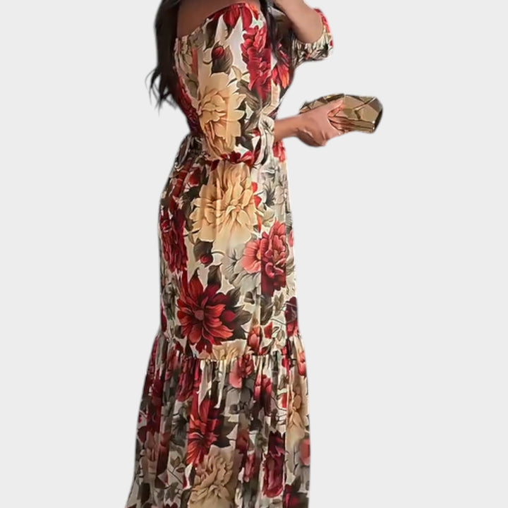 Floral Wrap Maxi Dress