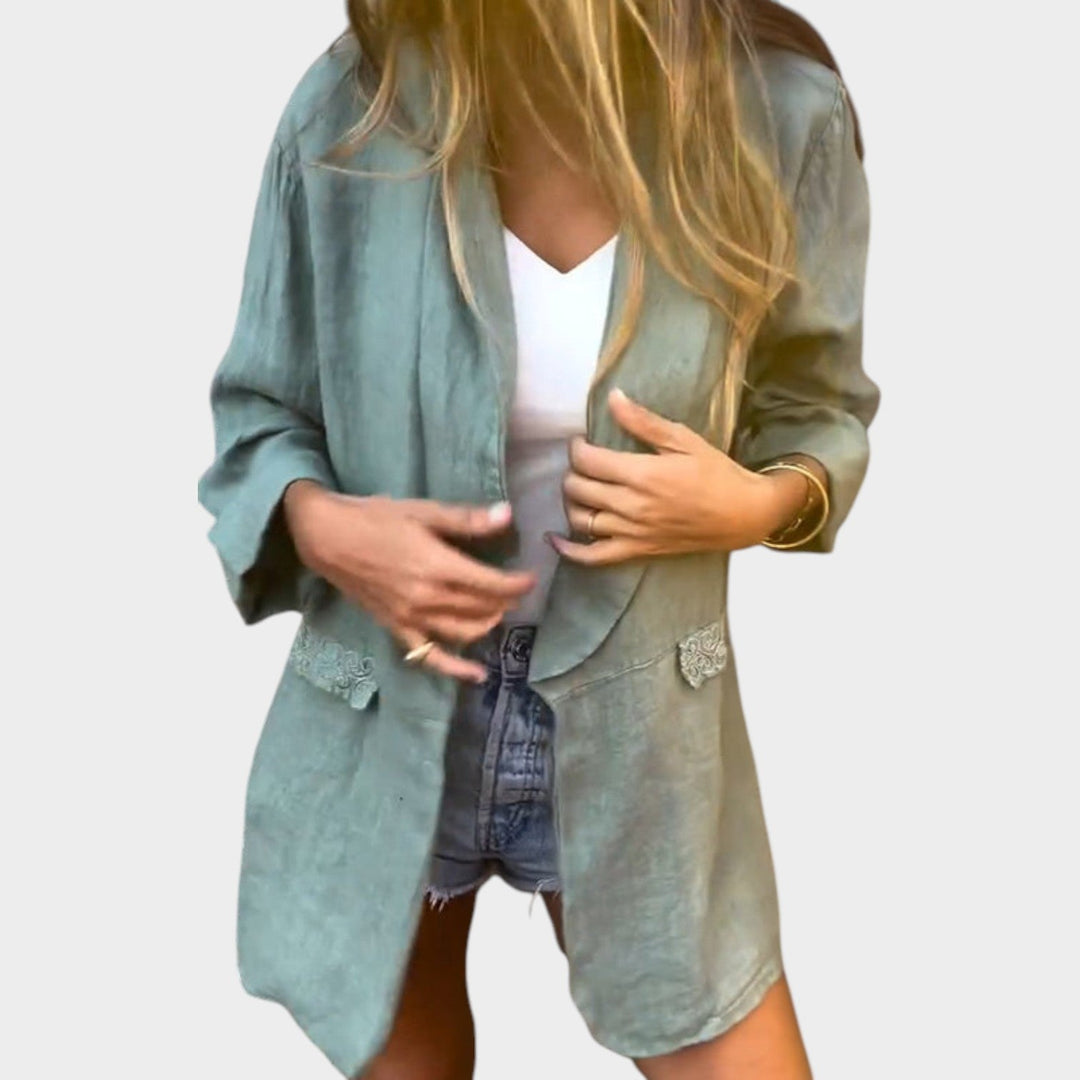 Relaxed Linen Blazer