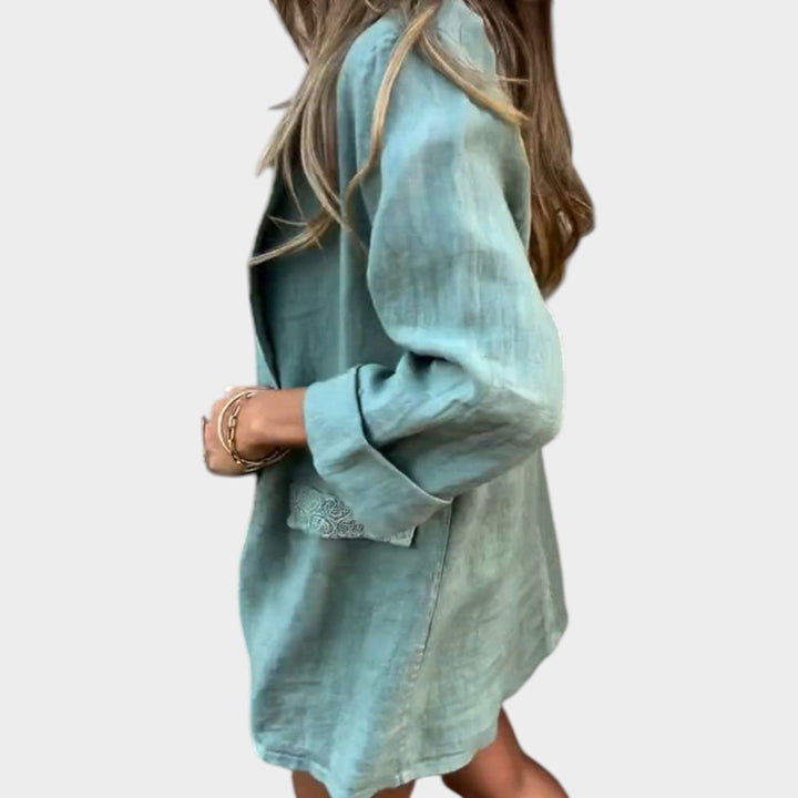 Relaxed Linen Blazer
