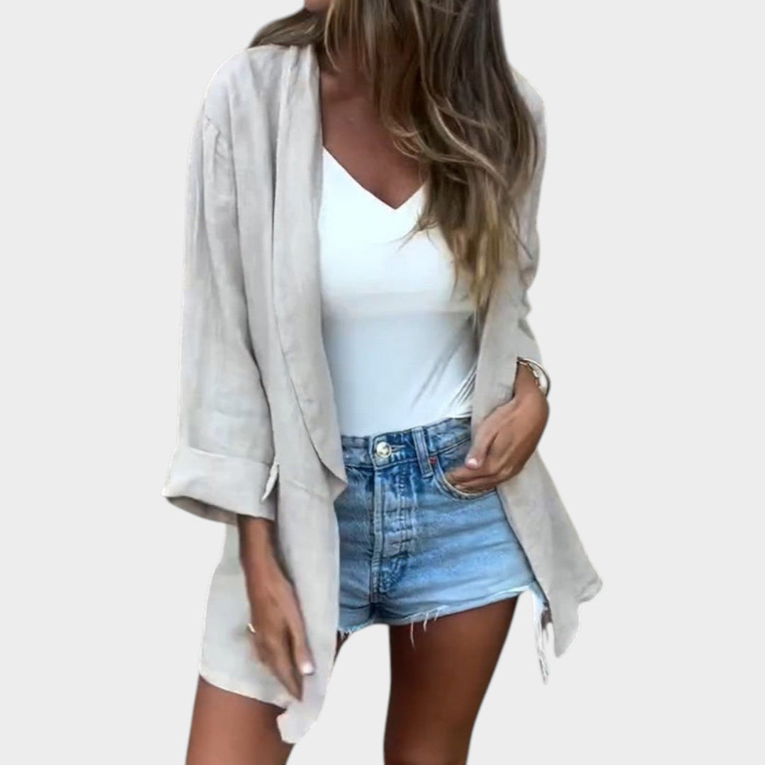 Relaxed Linen Blazer