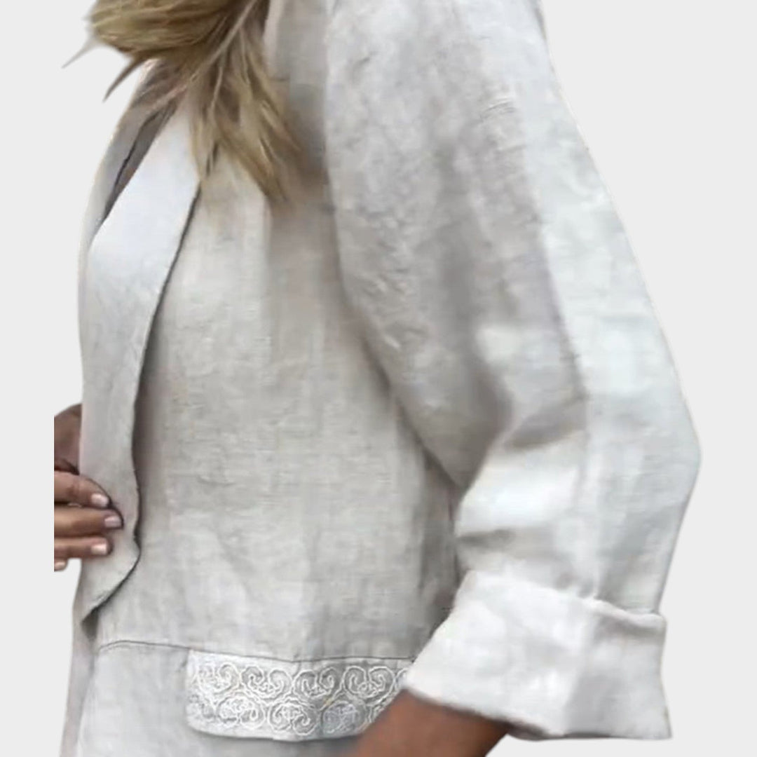 Relaxed Linen Blazer