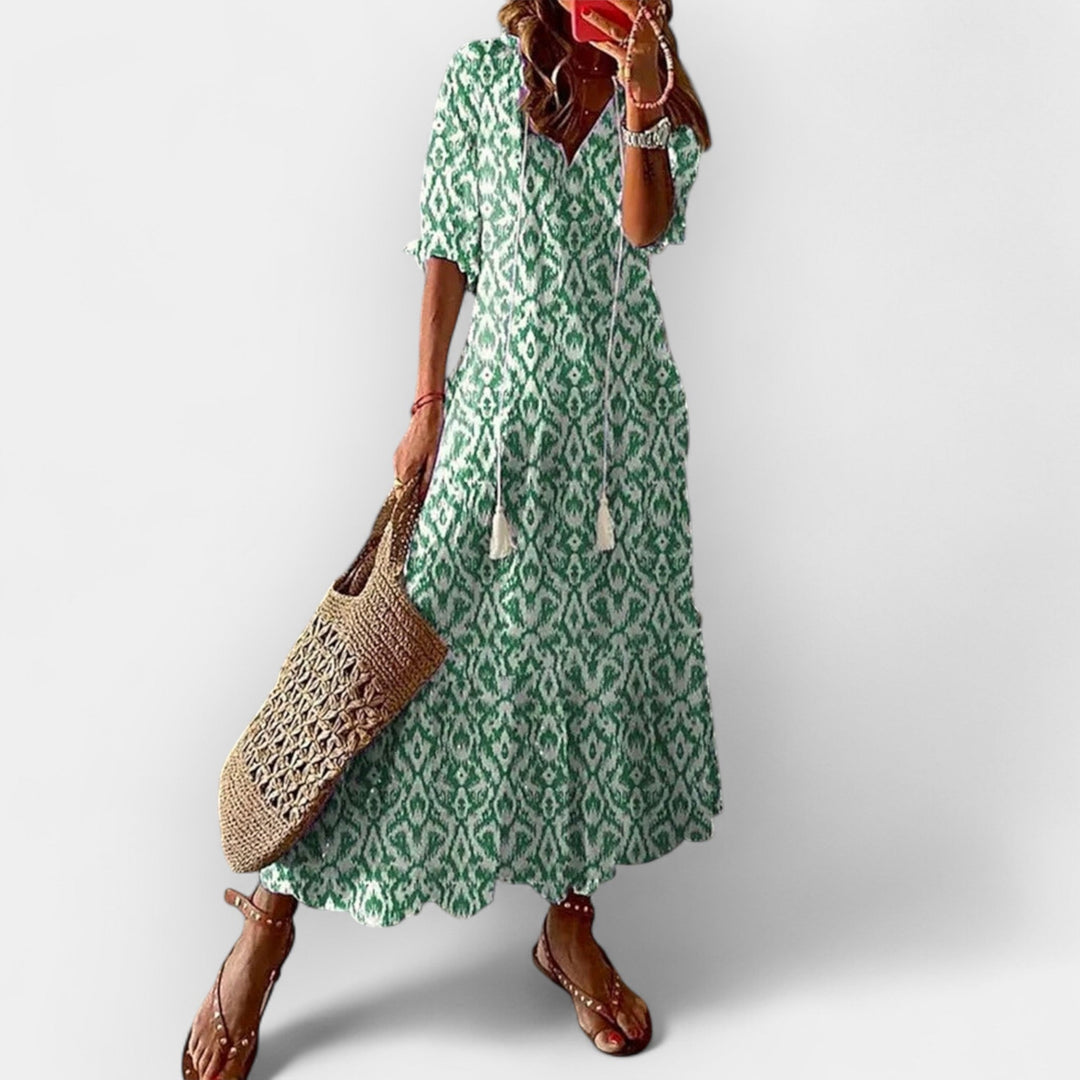 Boho Floral Maxi Dress