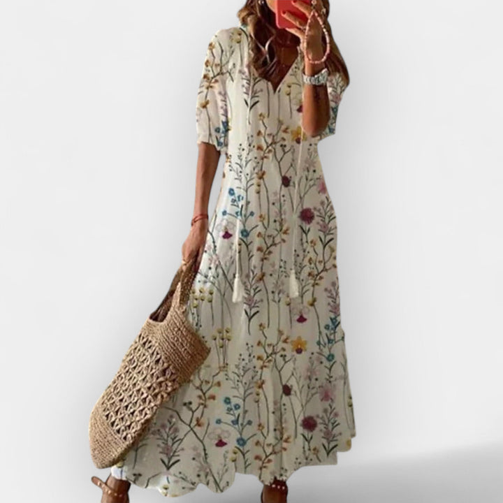 Boho Floral Maxi Dress