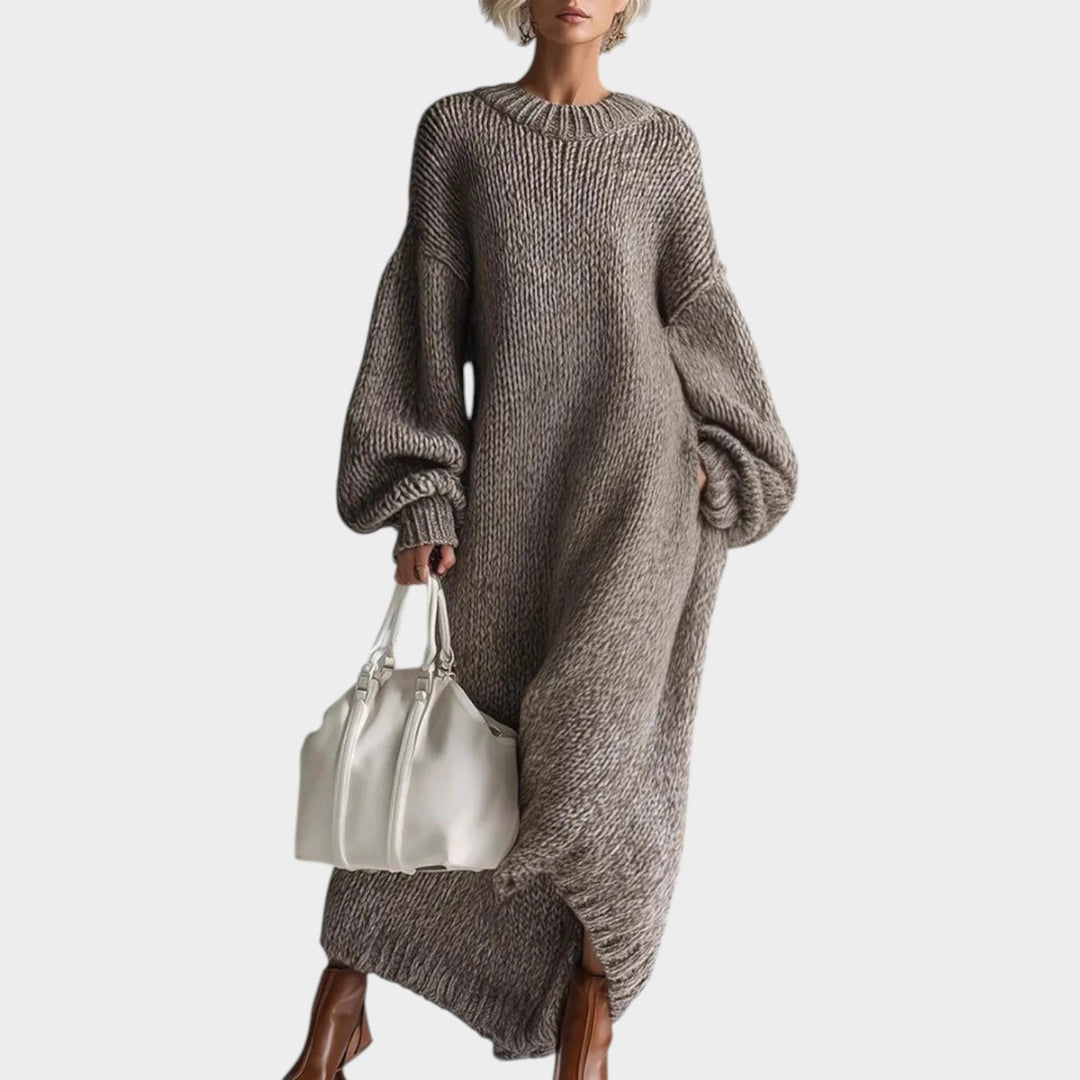 Oversized Knit Maxi Dress