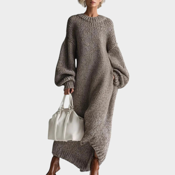 Oversized Knit Maxi Dress
