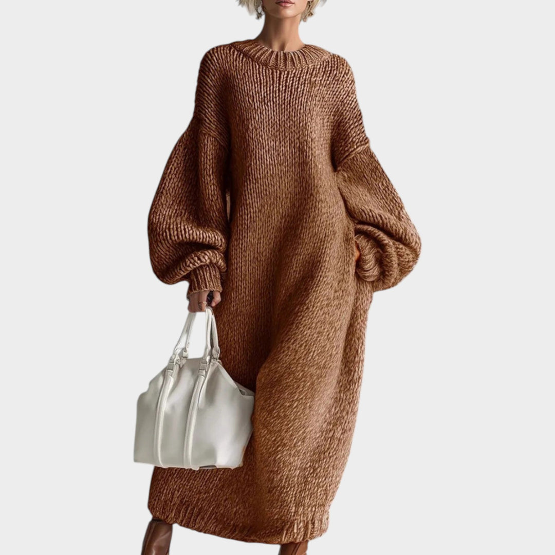 Oversized Knit Maxi Dress