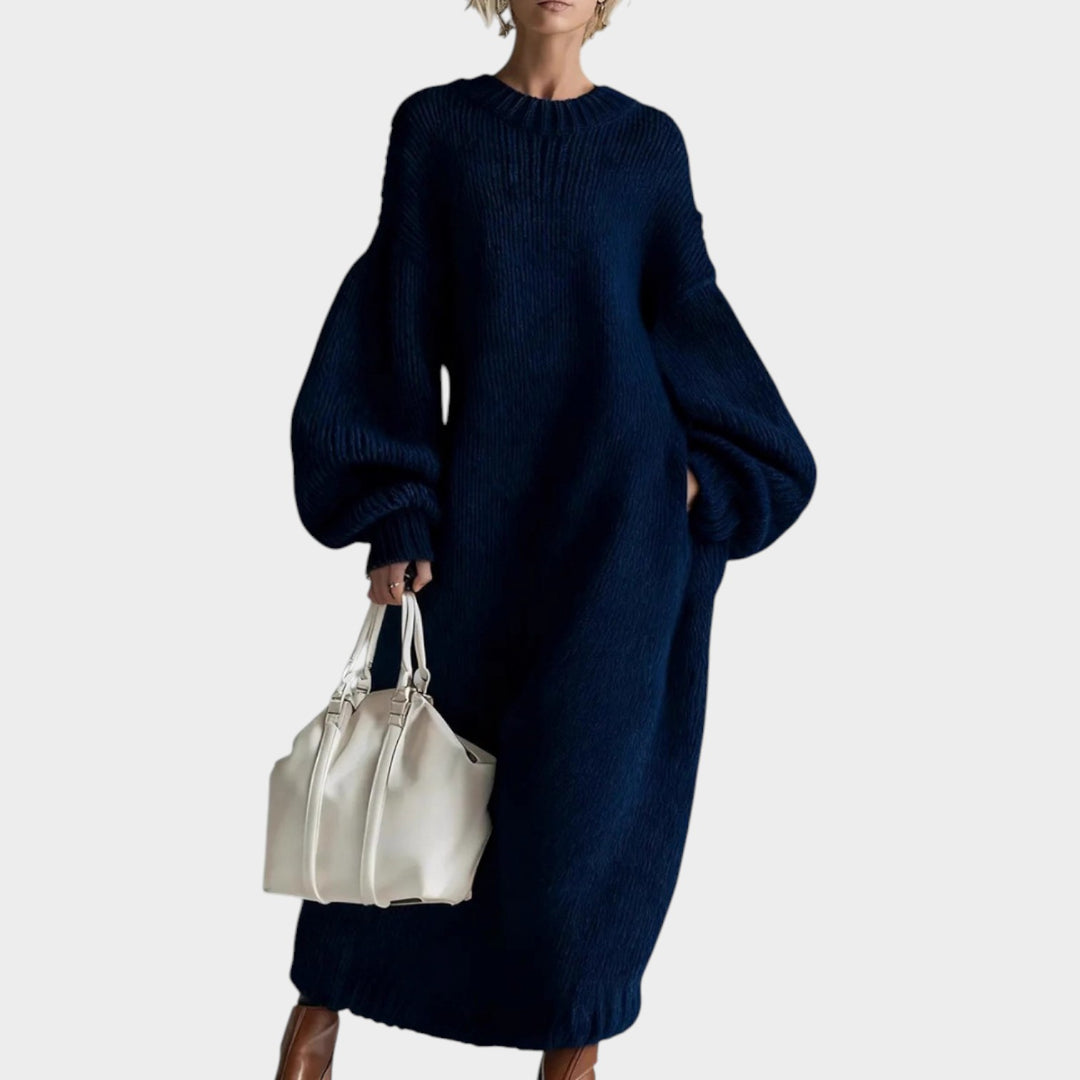 Oversized Knit Maxi Dress