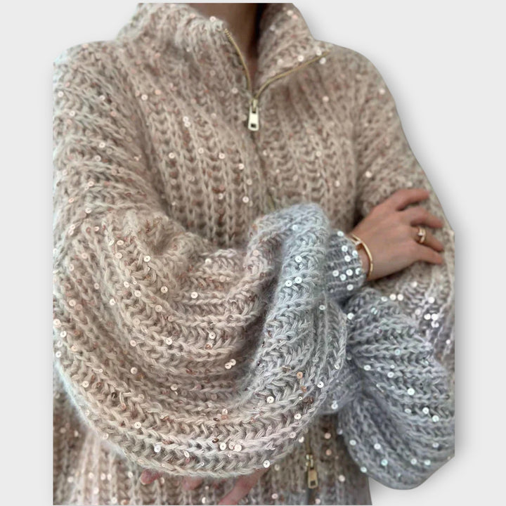 Sparkling Chunky Knit Sweater
