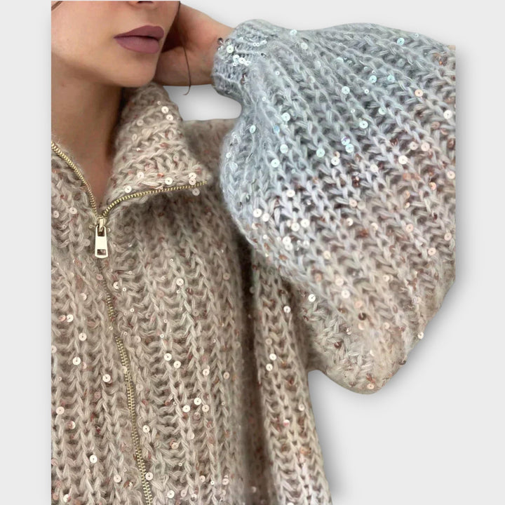 Sparkling Chunky Knit Sweater