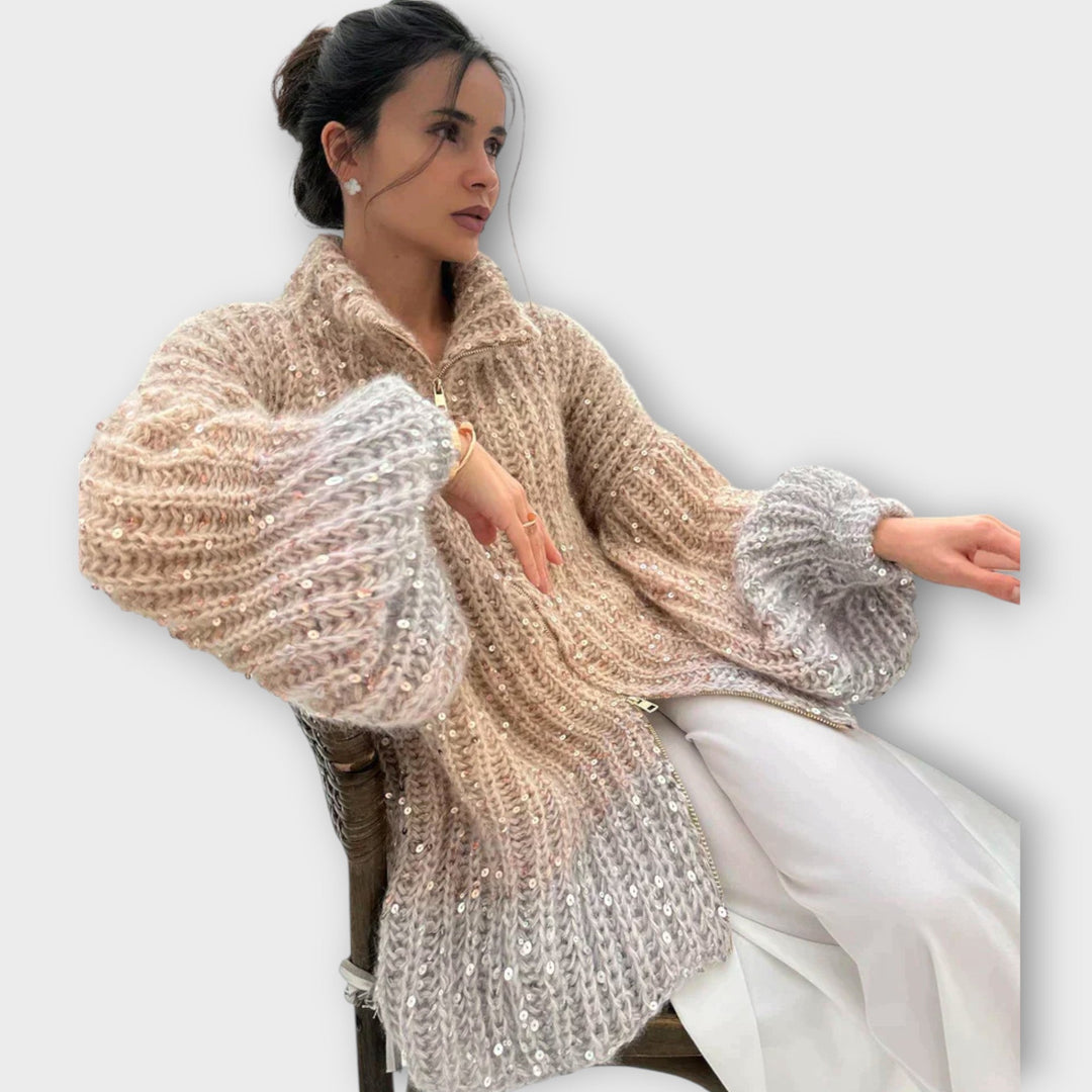 Sparkling Chunky Knit Sweater