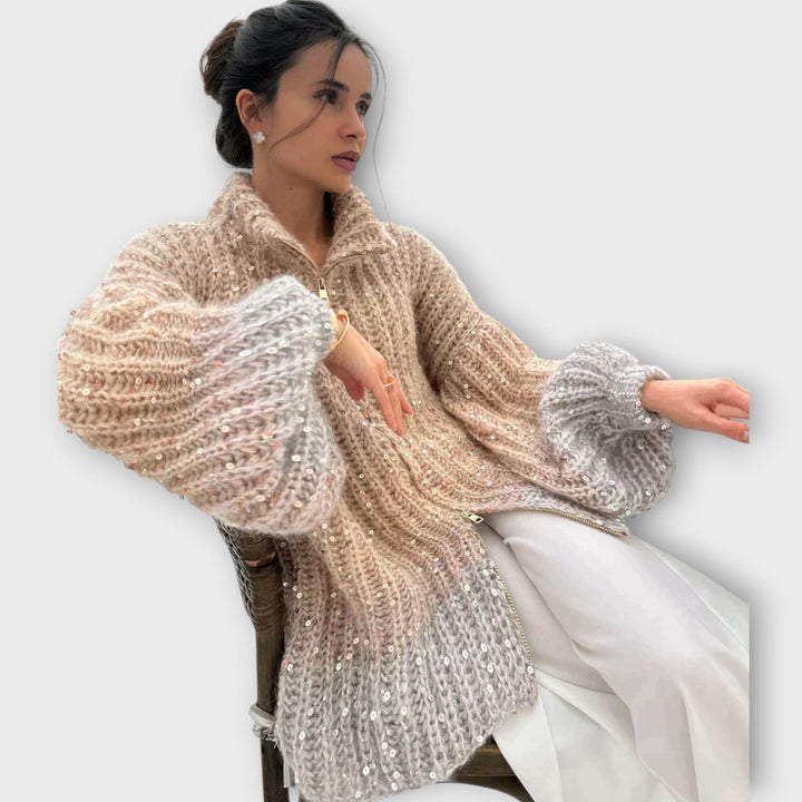 Sparkling Chunky Knit Sweater