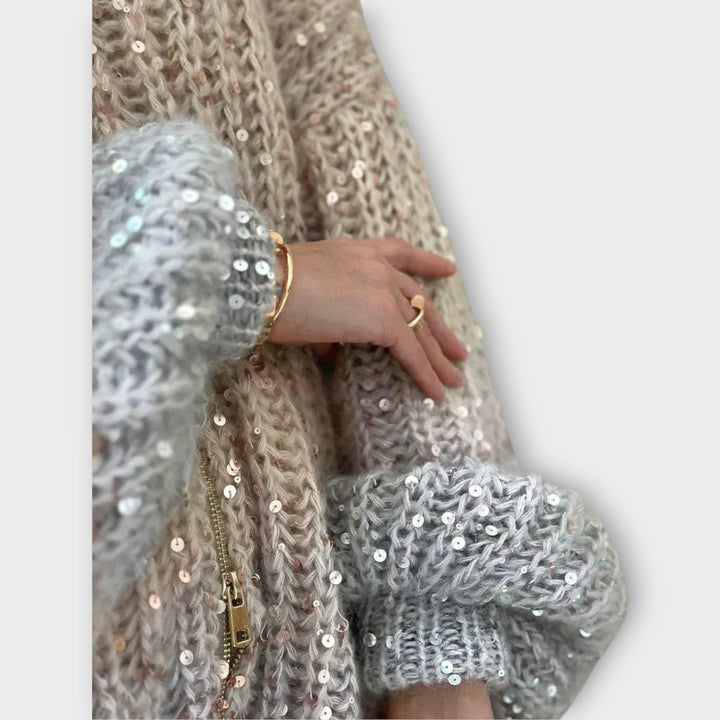 Sparkling Chunky Knit Sweater