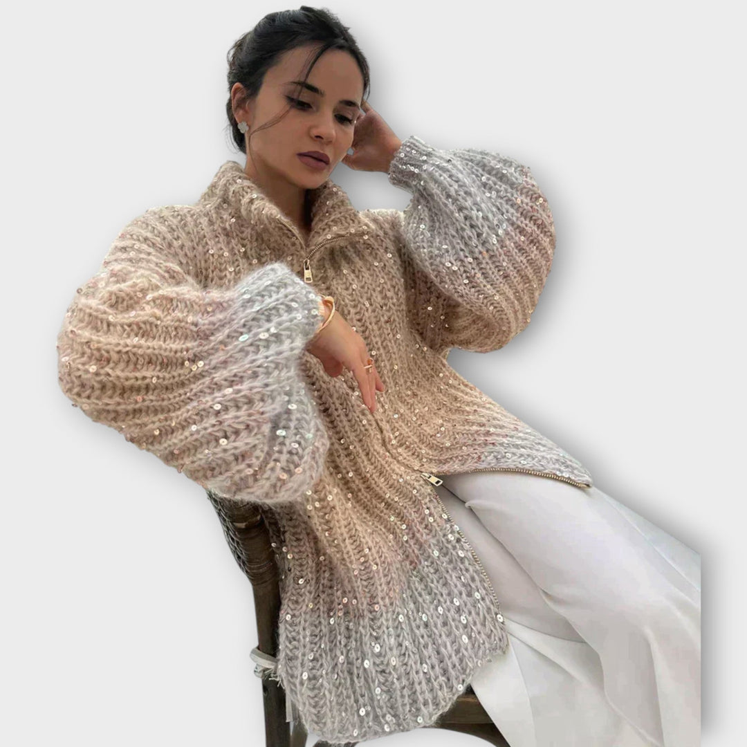 Sparkling Chunky Knit Sweater